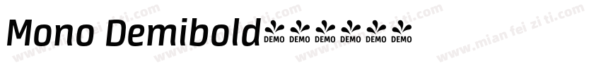 Mono Demibold字体转换